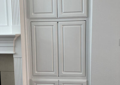 cabinet painting tall pantry cabinet white raised panel doors built in niche