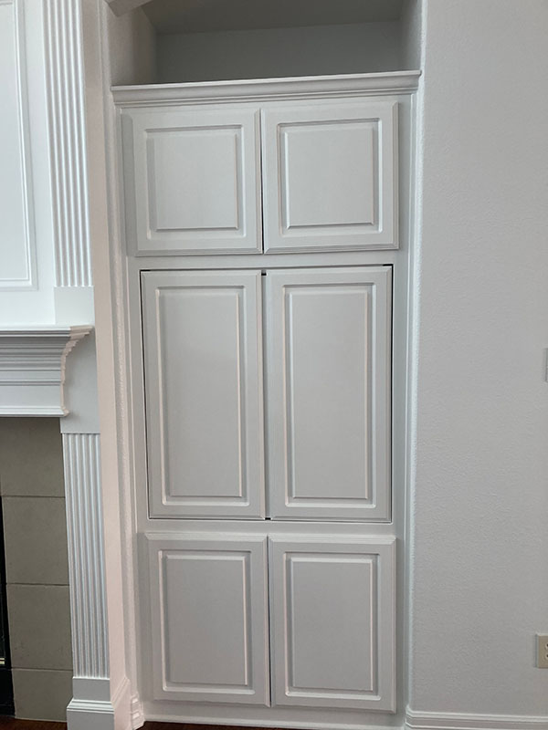 cabinet painting tall pantry cabinet white raised panel doors built in niche