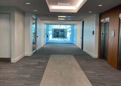 commercial painting office wall coating even coverage