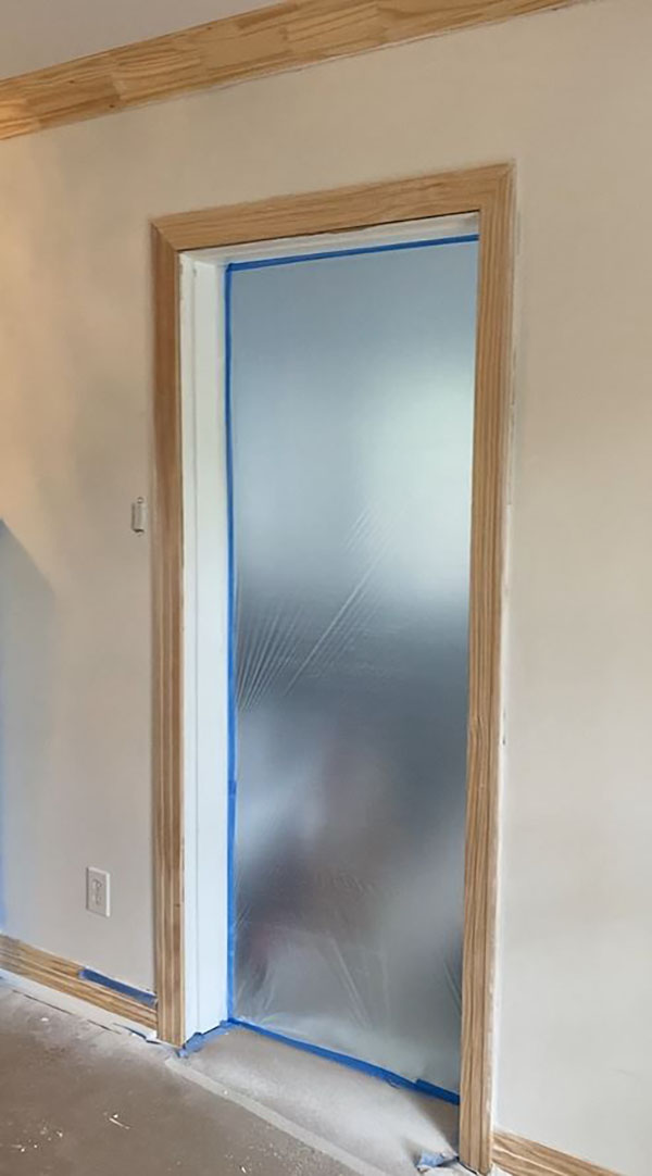 trim painting door and frame detail finish